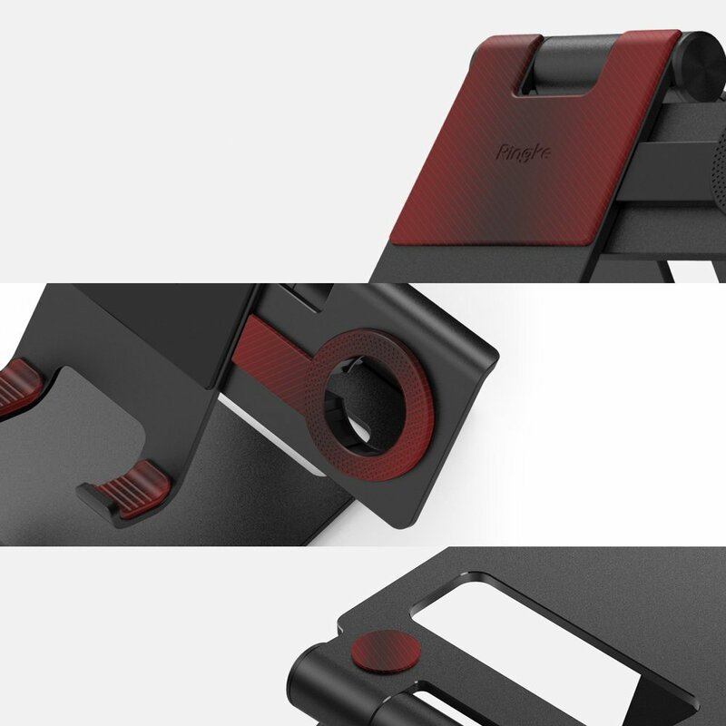 Suport Birou Ringke Super Folding Mobile Stand Foldable Pentru Telefon/Tableta/Apple Watch - Black