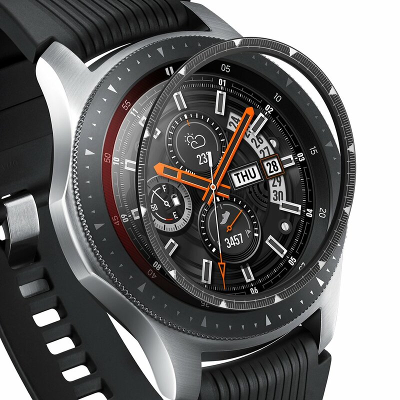 Bumper Samsung Gear S3 Watch 46mm Ringke Inner Bezel Styling - Glossy Black