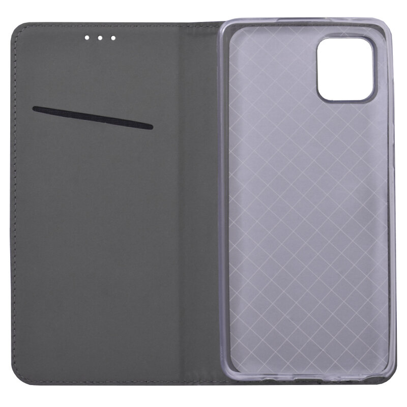 Husa Smart Book Samsung Galaxy Note 10 Lite Flip - Negru