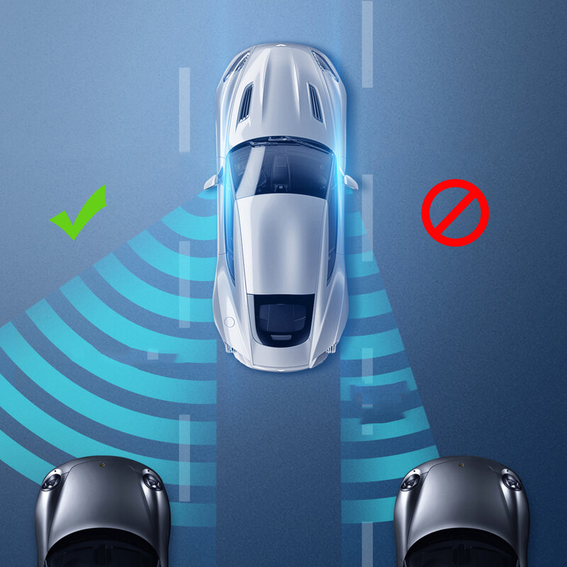 [Pachet 2x] Oglinda Auto Unghi Mort Baseus Rotunda Pentru Oglinzile Laterale Cu Adeziv - ACMDJ-01 - Black