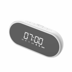 Boxa Portabila Baseus Encok E09 Bluetooth Stylish Wireless with Alarm Clock/LED - NGE09-02 - Alb