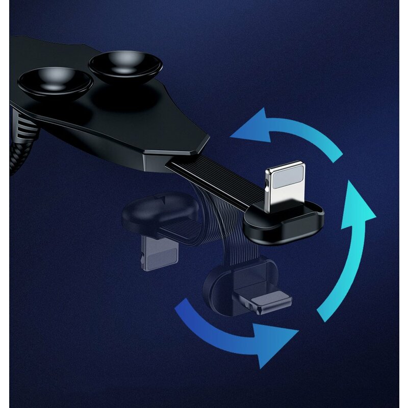 Cablu De Date Baseus Colorful Mobile Games USB/Type-C Charging For Gamers 2A 2m - CATXA-B01 - Black