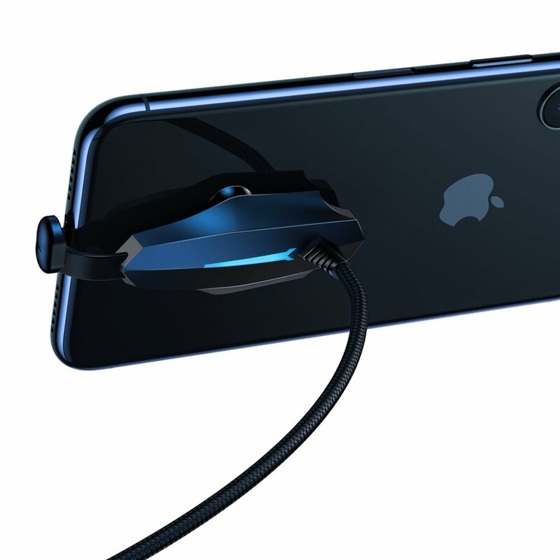 Cablu De Date Baseus Colorful Mobile Games USB/Lightning Charging For Gamers 1.5A 2m - CALXA-B01 - Black