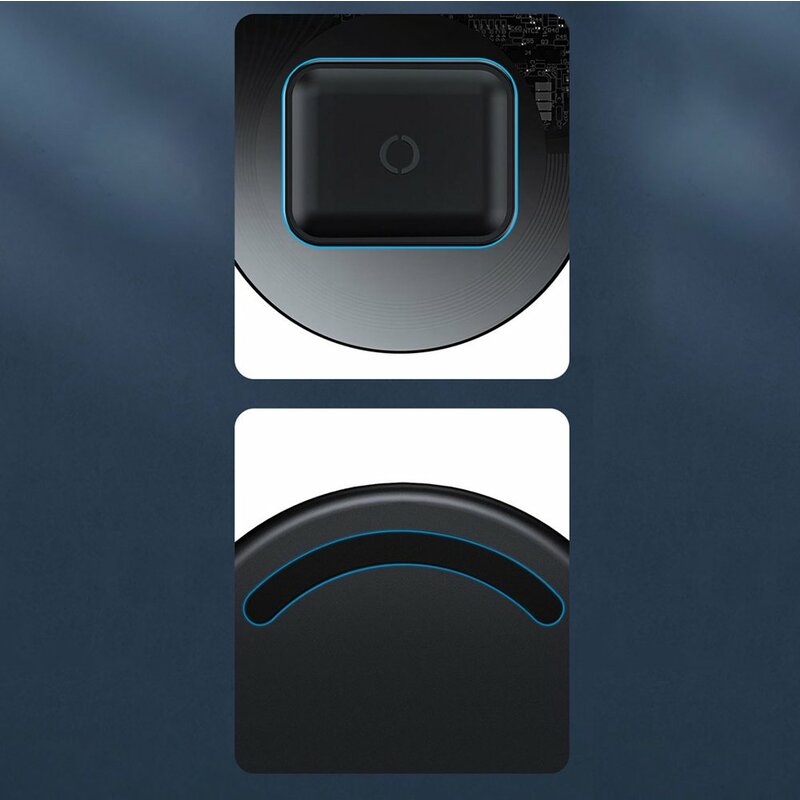 Incarcator Wireless Baseus Simple 2in1 Qi Charger For Smartphones And AirPods 15W - WXJK-A01 - Transparent