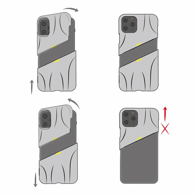 Husa iPhone 11 Baseus Let''s go Airflow Cooling Game - WIAPIPH61S-GMGY - Gray