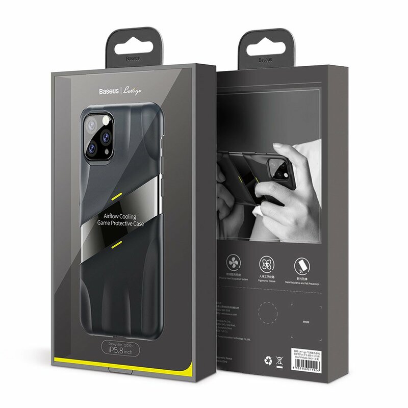 Husa iPhone 11 Baseus Let''s go Airflow Cooling Game - WIAPIPH61S-GMGY - Gray