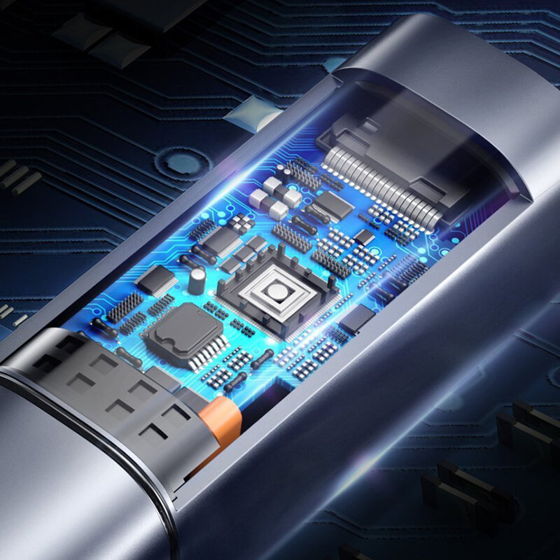 Card Reader Baseus mini SD/micro-SD/TF USB/USB Type-C Plug 5Gbps - CADKQ-A0G - Gray