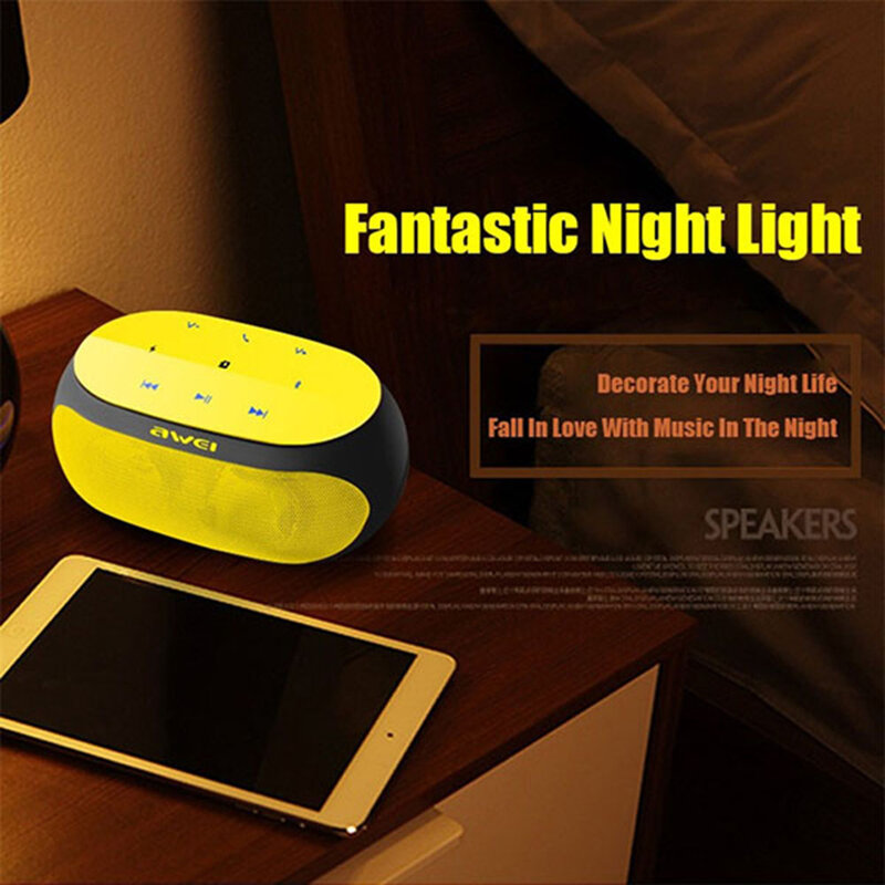 Boxa Portabila Awei Y200 Bluetooth Speaker Wireless Professional Subwoofer 9W - Red 