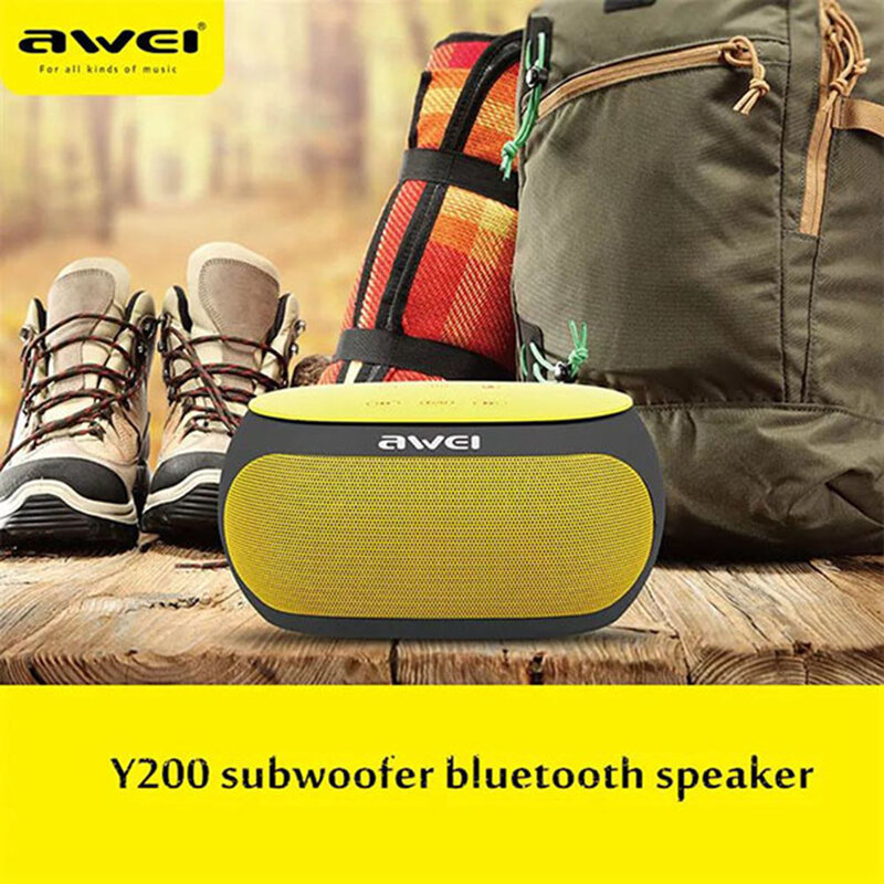 Boxa Portabila Awei Y200 Bluetooth Speaker Wireless Professional Subwoofer 9W - Red 