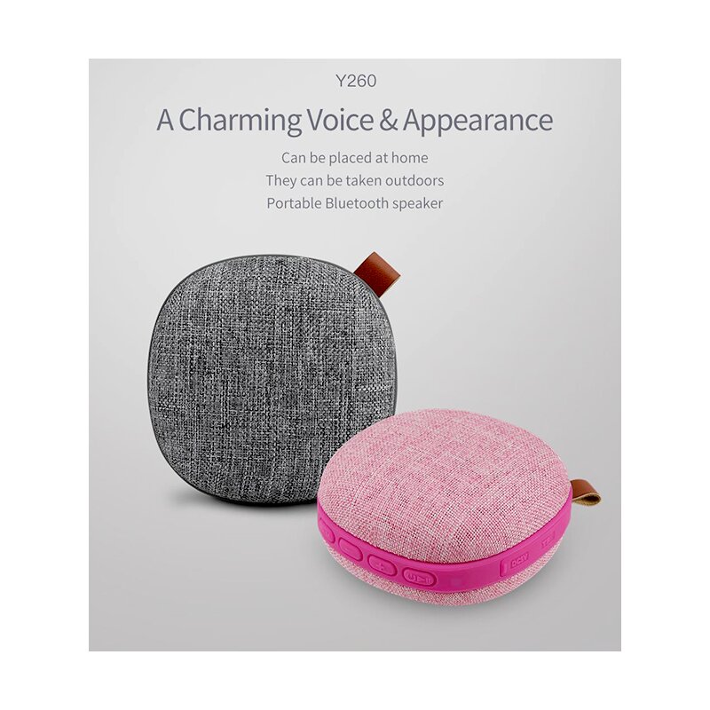 Boxa Portabila Awei Y260 Bluetooth Speaker Universal Wireless 6W Waterproof IPX4 - Pink