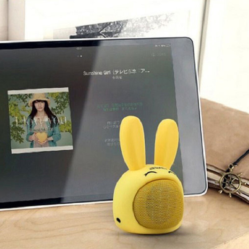 Boxa Portabila Awei Y700 Mini Rabbit Bluetooth Wireless Speaker Universala Pentru Copii 3W - Yellow