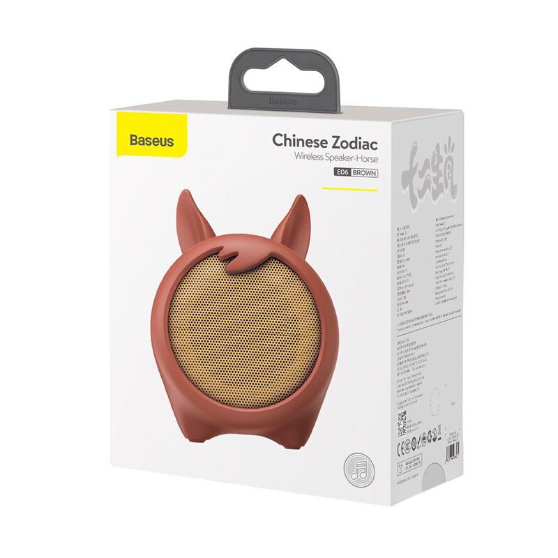 Boxa Portabila Baseus E06 Chinese Zodiac Wireless Bluetooth Speaker Pentru Copii 5W - NGE06-08 - Horse