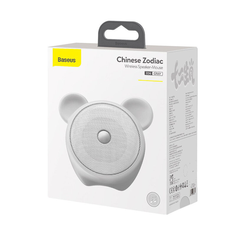 Boxa Portabila Baseus E06 Chinese Zodiac Wireless Bluetooth Speaker Pentru Copii 5W - NGE06-0G - Mouse