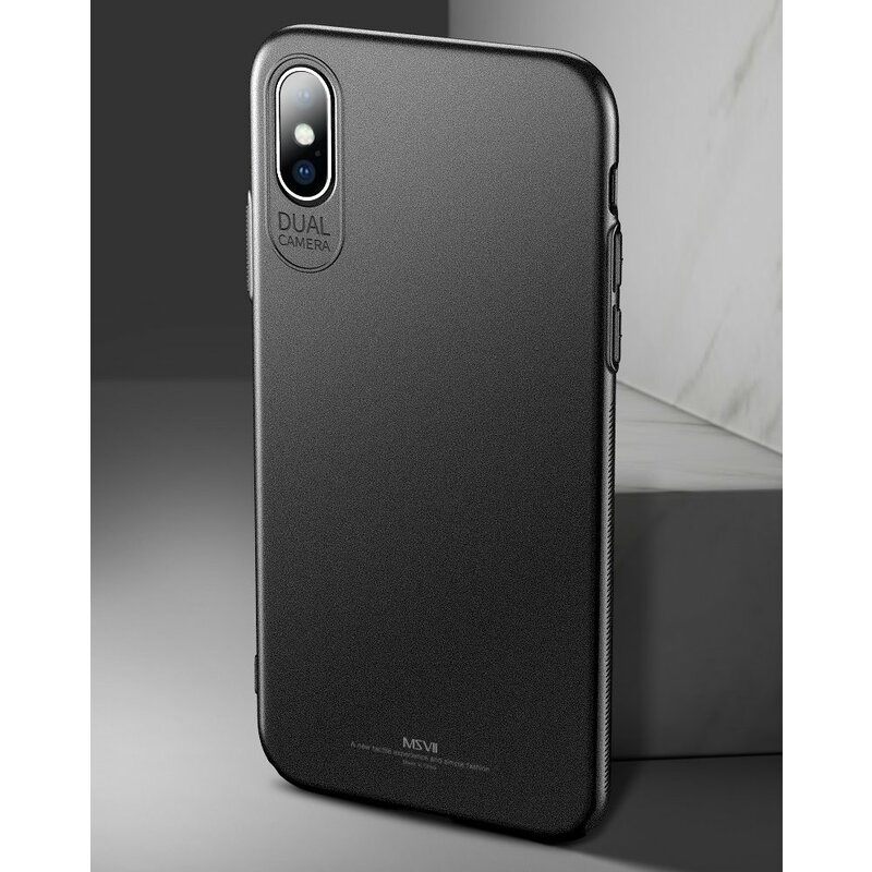 Husa iPhone XS Max MSVII Ultraslim Back Cover - Black