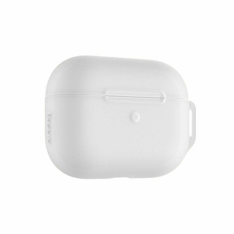 Husa Apple Airpods Pro Baseus Let''s go Jelly Lanyard Case Silica Gel Cu Strap Siliconic - WIAPPOD-D02 - White
