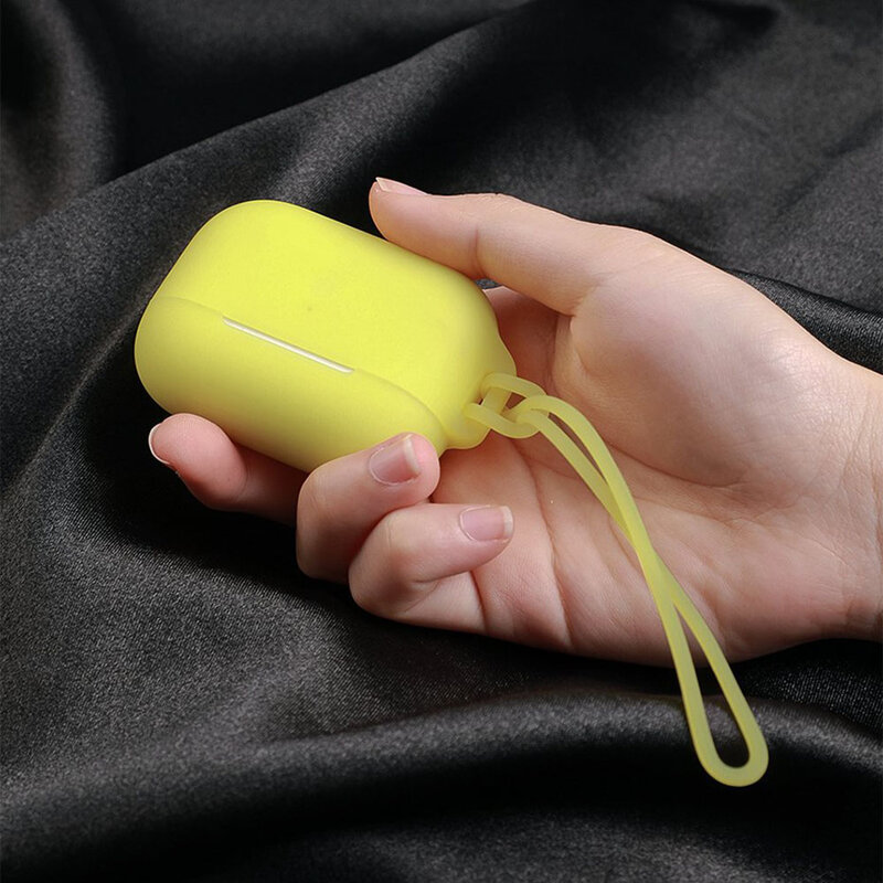 Husa Apple Airpods Pro Baseus Let''s go Jelly Lanyard Case Silica Gel Cu Strap Siliconic - WIAPPOD-D02 - White