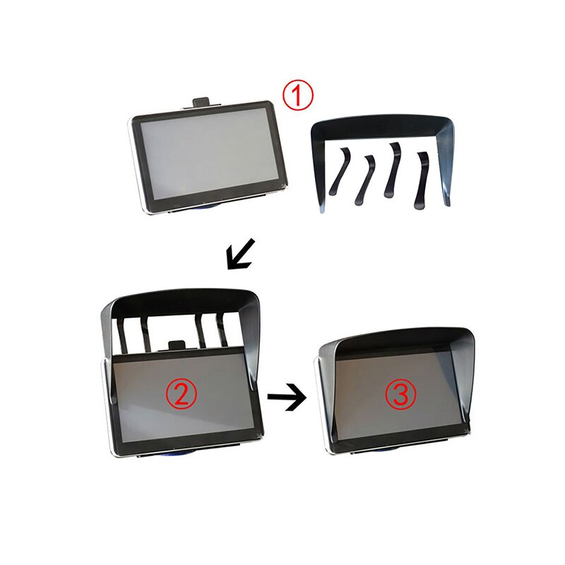 Parasolar pentru GPS Navigator Sunshade 7.0 inch - Black