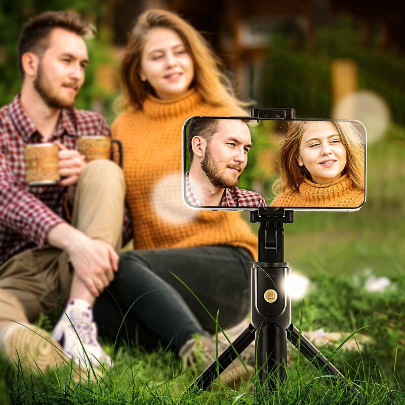 Suport Selfie Stick Combo With Tripod And Remote Control Bluetooth K07 - Black