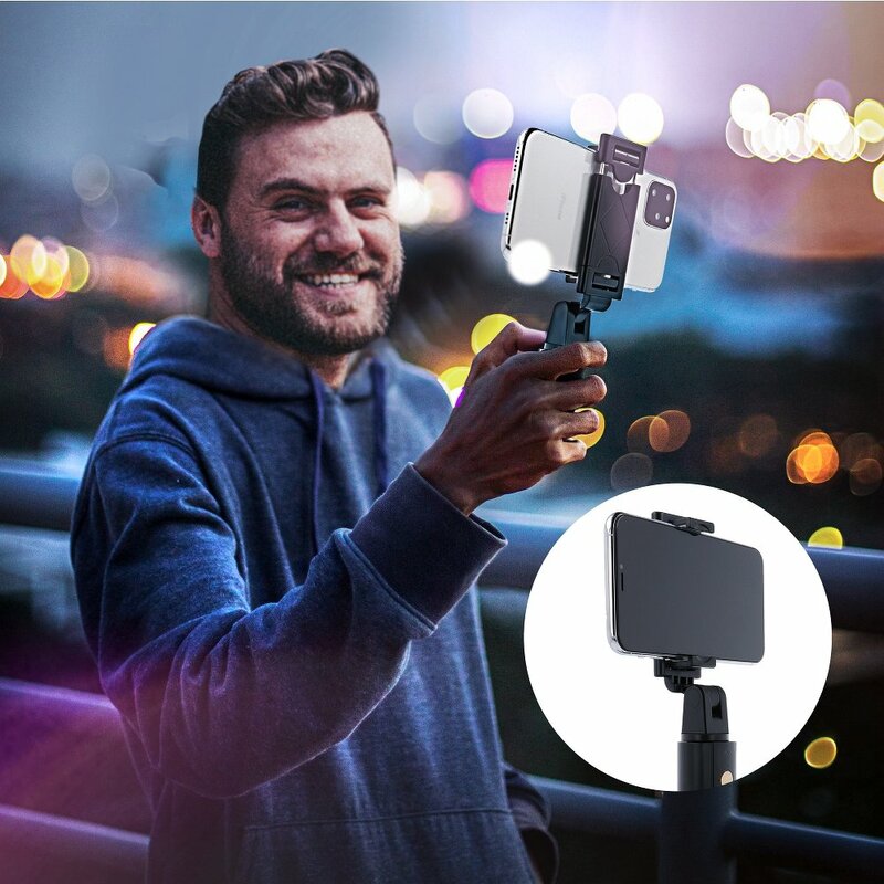 Suport Selfie Stick Combo With Tripod And Remote Control Bluetooth K07 - Black