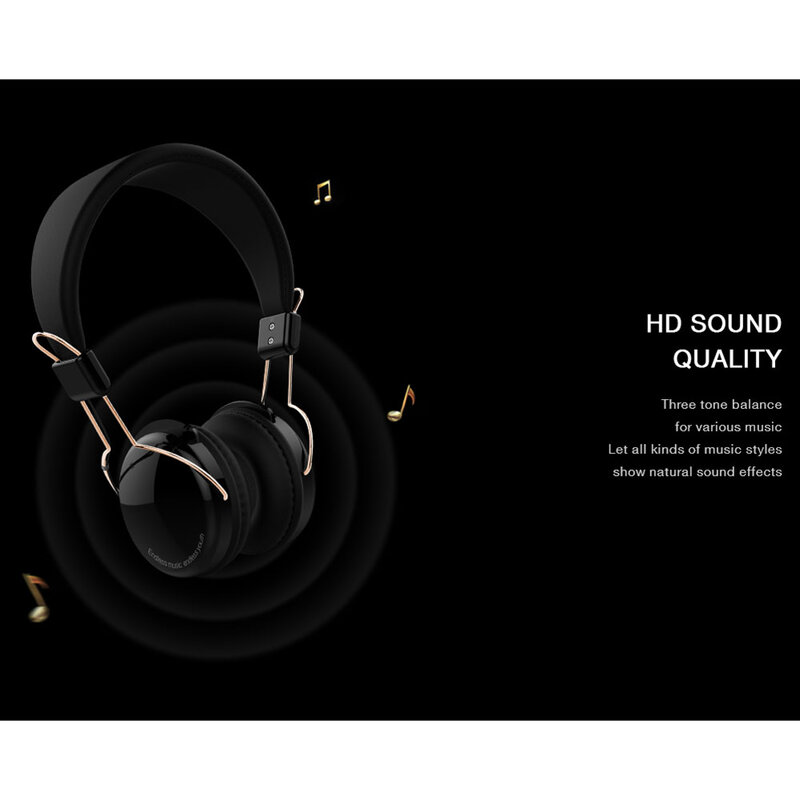 Casti On-Ear Wired Recci Angel REH-B02 - Negru