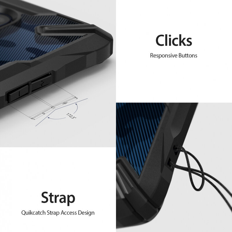 Husa OnePlus 8 Ringke Fusion X Design - Camo Black