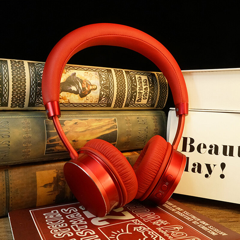 Casti On-Ear Remax Wireless Stereo Headphone Bluetooth V4.2 - RB-520HB - Red