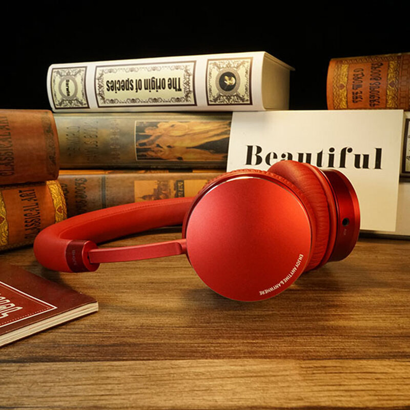 Casti On-Ear Remax Wireless Stereo Headphone Bluetooth V4.2 - RB-520HB - Gold/Brown