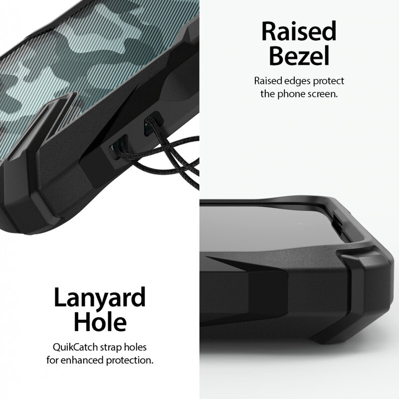 Husa Samsung Galaxy A71 4G Ringke Fusion X Design - Camo Black