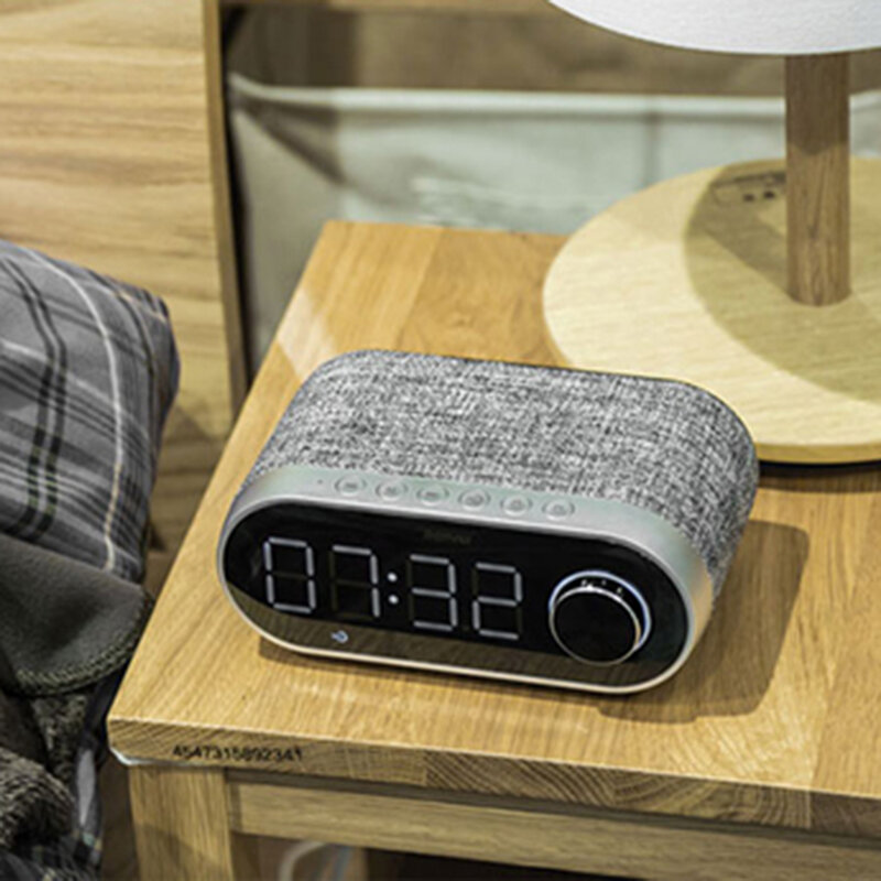 Boxa Portabila Remax Bluetooth Wireless With Alarm Clock/LED - RB-M26 - Black