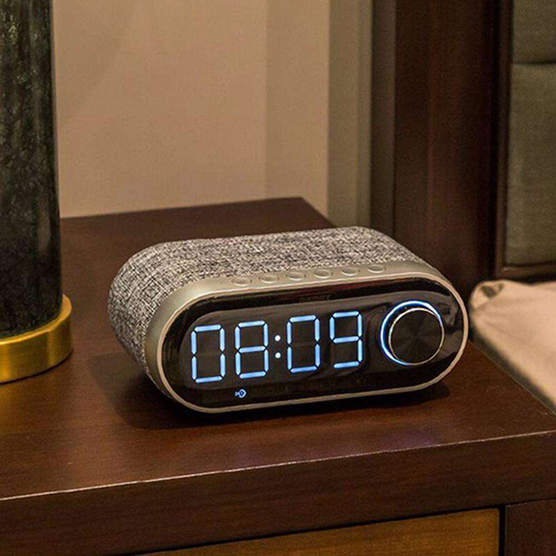 Boxa Portabila Remax Bluetooth Wireless With Alarm Clock/LED - RB-M26 - Black