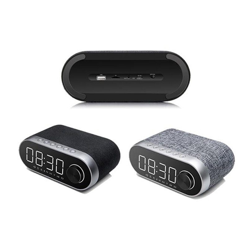 Boxa Portabila Remax Bluetooth Wireless With Alarm Clock/LED - RB-M26 - Silver