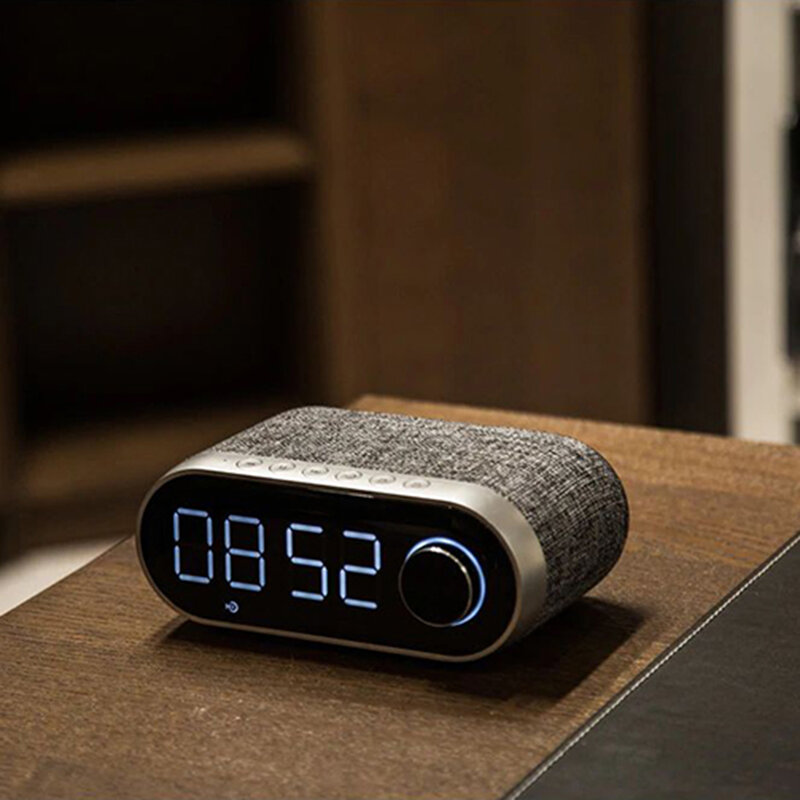 Boxa Portabila Remax Bluetooth Wireless With Alarm Clock/LED - RB-M26 - Silver