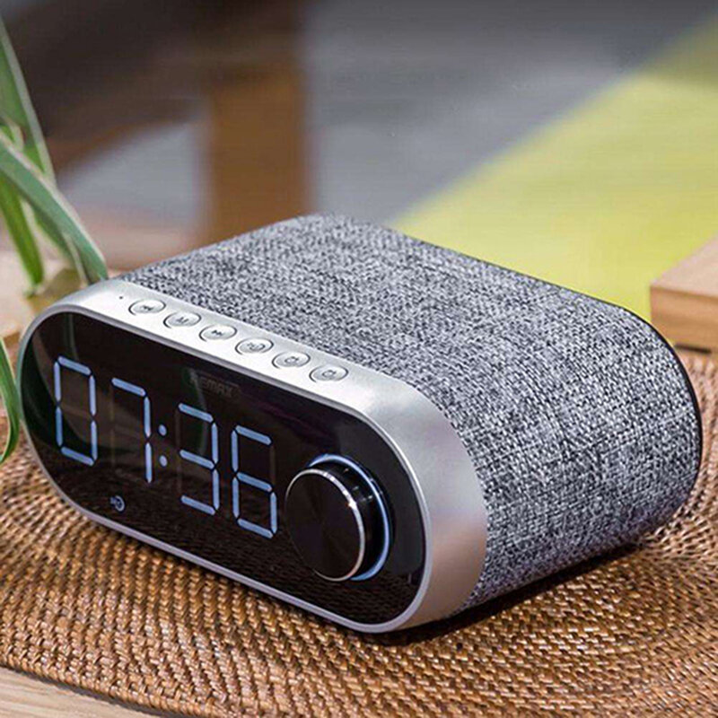 Boxa Portabila Remax Bluetooth Wireless With Alarm Clock/LED - RB-M26 - Silver