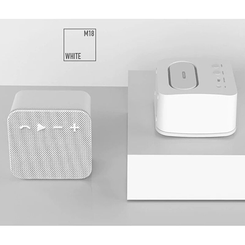 Boxa Portabila Remax Fabric Bluetooth Wireless Din Material Textil - RB-M18 - White