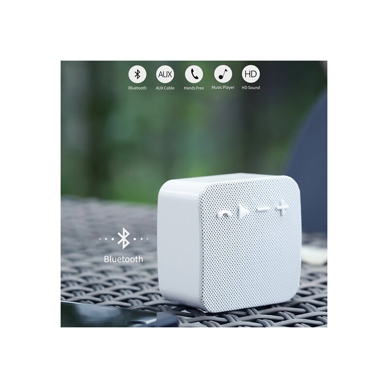 Boxa Portabila Remax Fabric Bluetooth Wireless Din Material Textil - RB-M18 - White