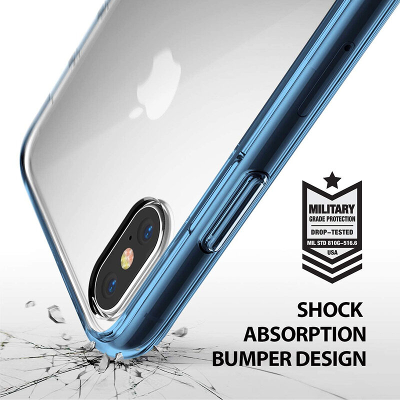 Husa iPhone XS Max Ringke Fusion, bleu