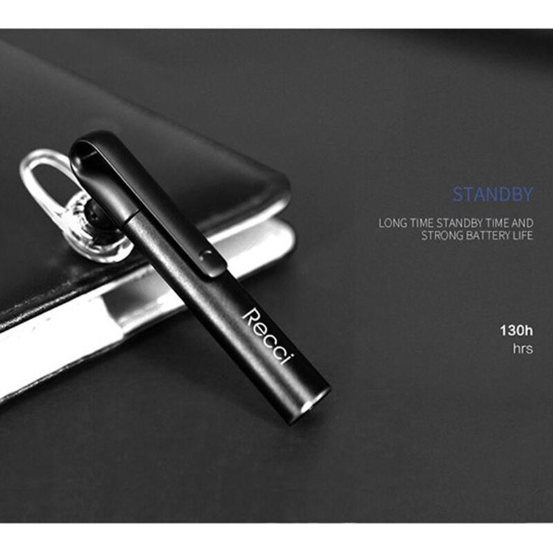 Casca Bluetooth Recci Freeman Wireless Headset In-ear Headphone - REB-S01 - Black