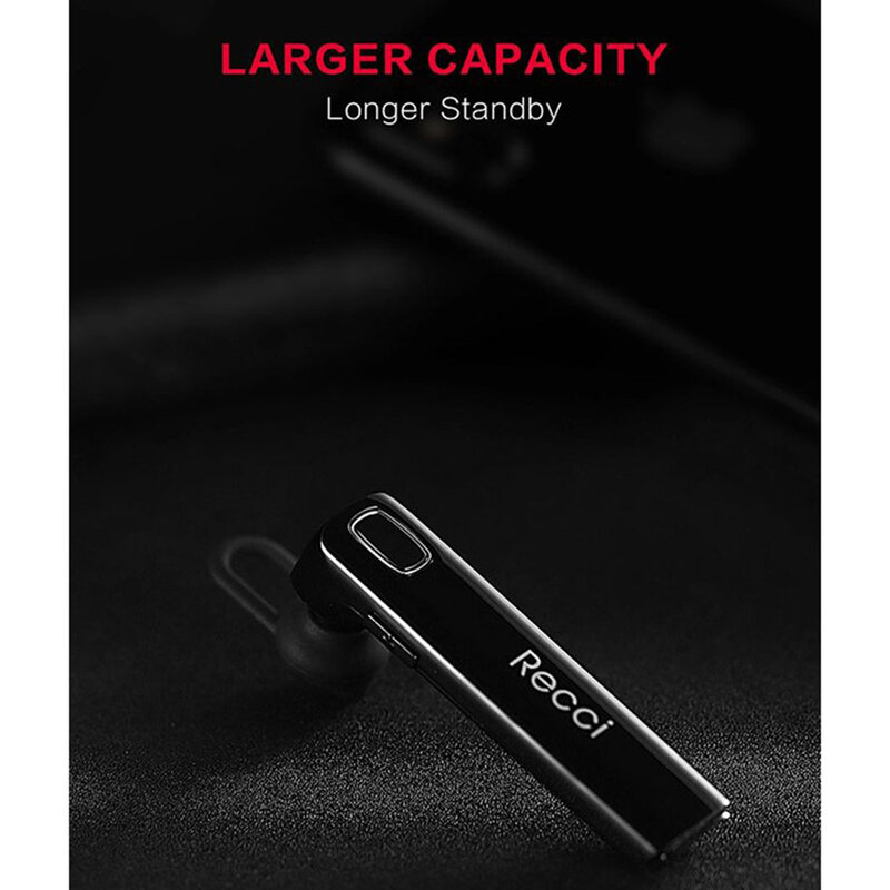 Casca Bluetooth Recci Pioneer Wireless Headset In-ear Headphone - REB-N01 - Black