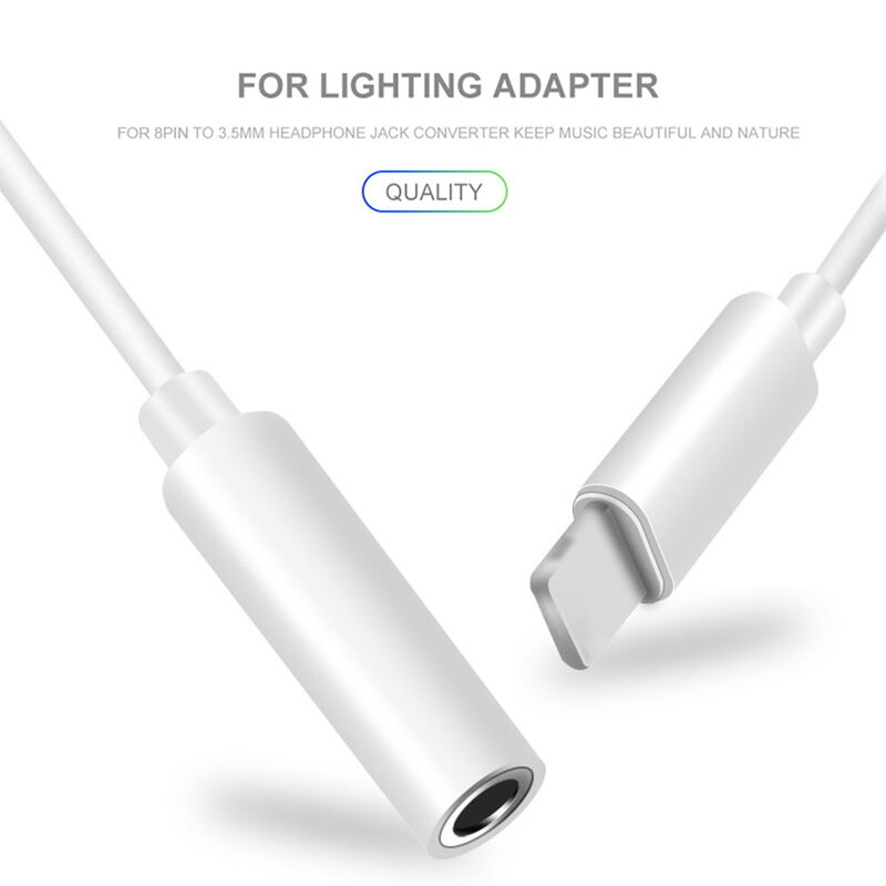 Adaptor Audio de la Lightning la Jack 3.5mm - ADACABIP013 - Alb