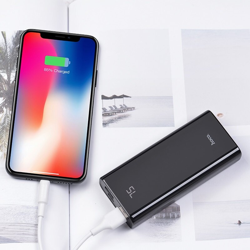 Baterie Externa Hoco J45 Power Bank Elegant Shell 2xUSB 10000mAh - Black