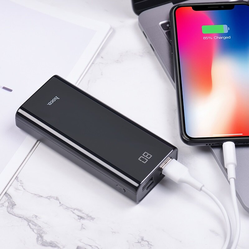 Baterie Externa Hoco J45 Power Bank Elegant Shell 2xUSB 10000mAh - Black