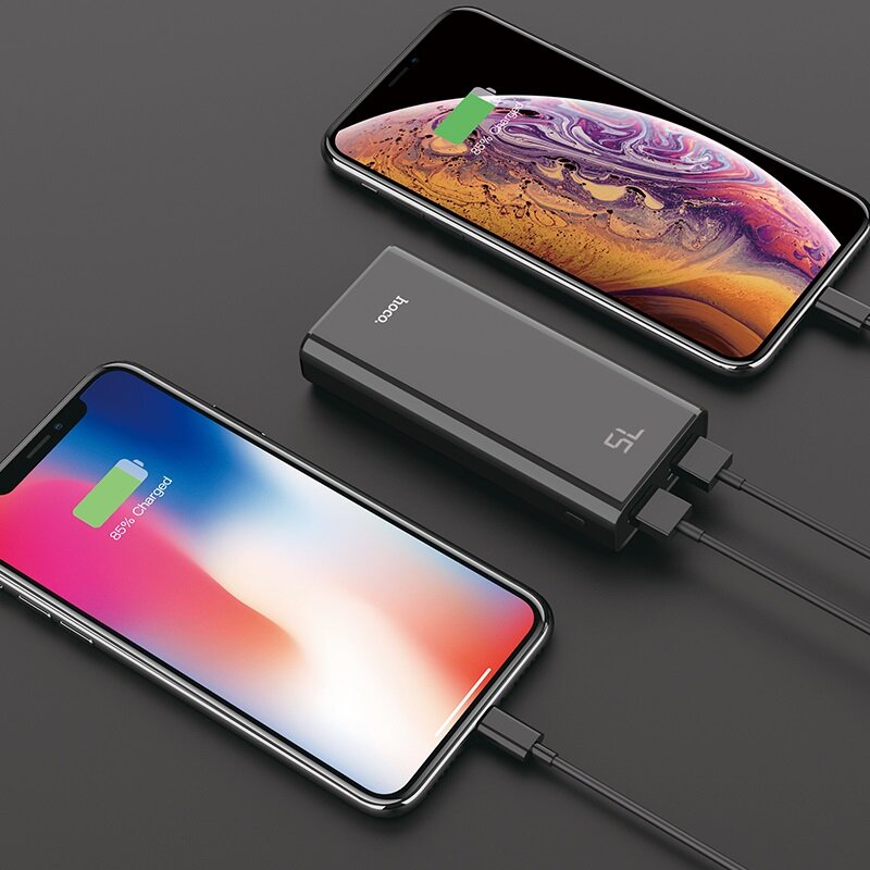 Baterie Externa Hoco J45 Power Bank Elegant Shell 2xUSB 10000mAh - Black