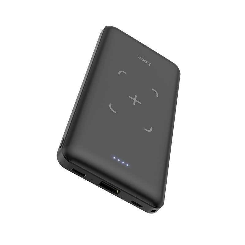 Baterie Externa Hoco J50 Surf Power Bank 1xUSB 10000mAh Cu Incarcare Prin Inductie - Black