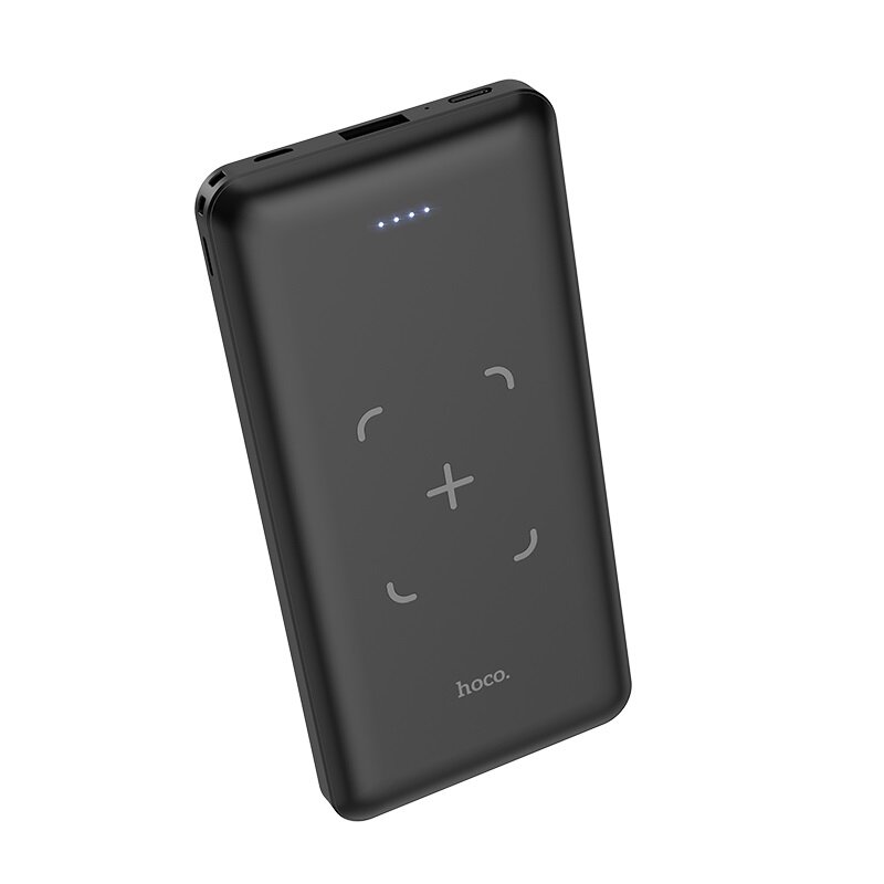 Baterie Externa Hoco J50 Surf Power Bank 1xUSB 10000mAh Cu Incarcare Prin Inductie - Black