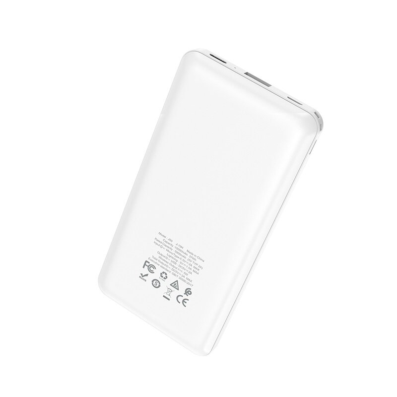 Baterie Externa Hoco J50 Surf Power Bank 1xUSB 10000mAh Cu Incarcare Prin Inductie - White