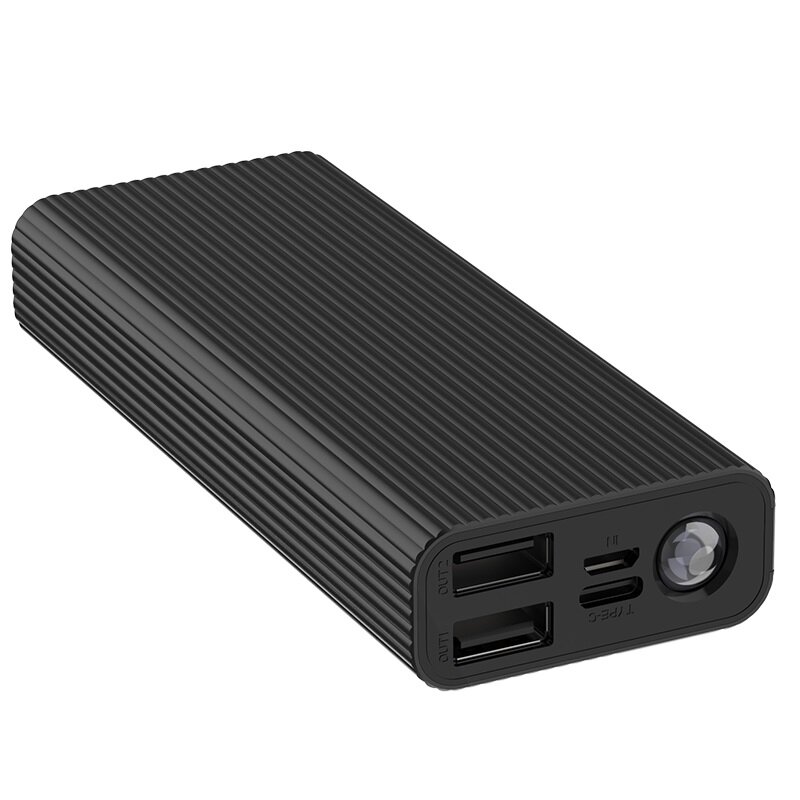 Baterie Externa Hoco J54 Spirit Power Mobile Bank Dual-USB 2A With LED Indicator 10000mAh - Black