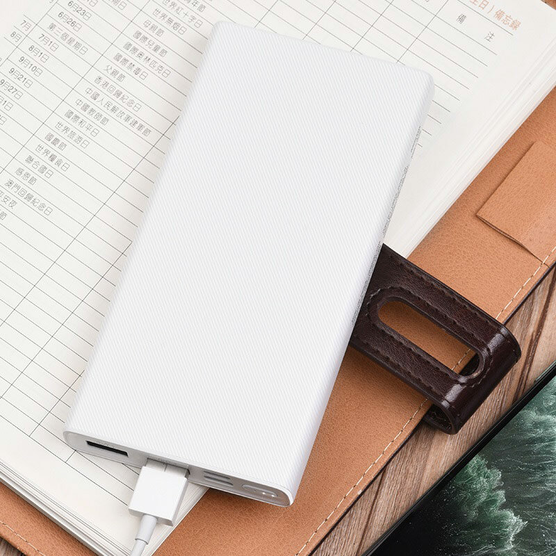 Baterie Externa Hoco J55 Neoteric Mobile Power Bank Dual-USB 2A With LED Indicator 10000mAh - White