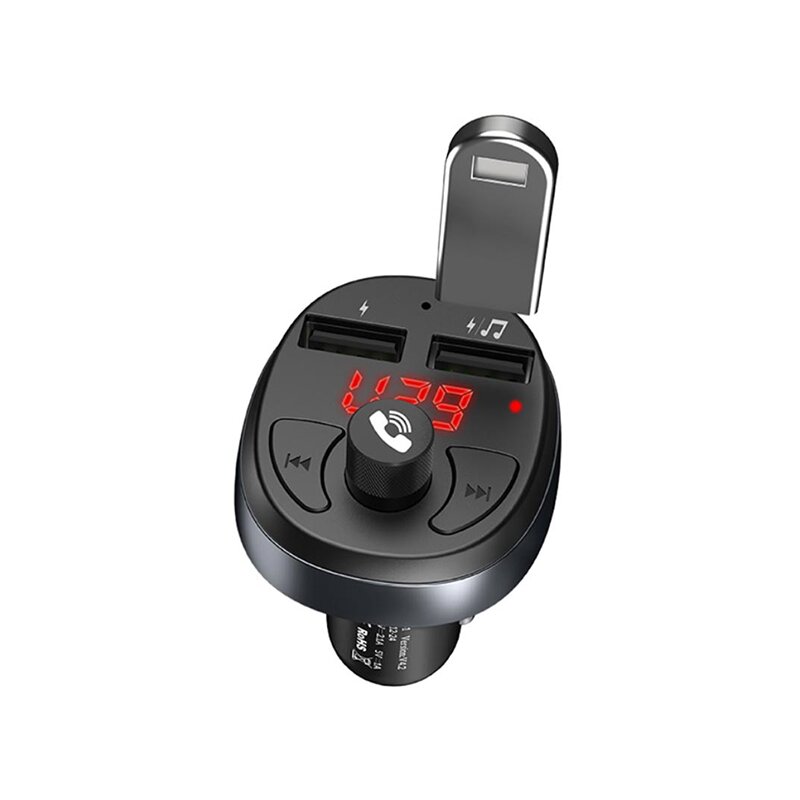 Incarcator auto cu modulator FM Hoco E41, negru