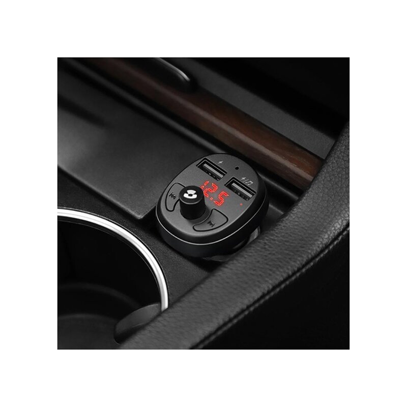 Incarcator auto cu modulator FM Hoco E41, negru