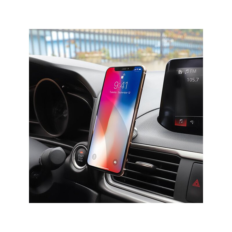 Suport telefon pentru masina magnetc Hoco CA46, argintiu